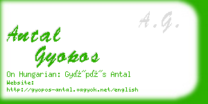 antal gyopos business card